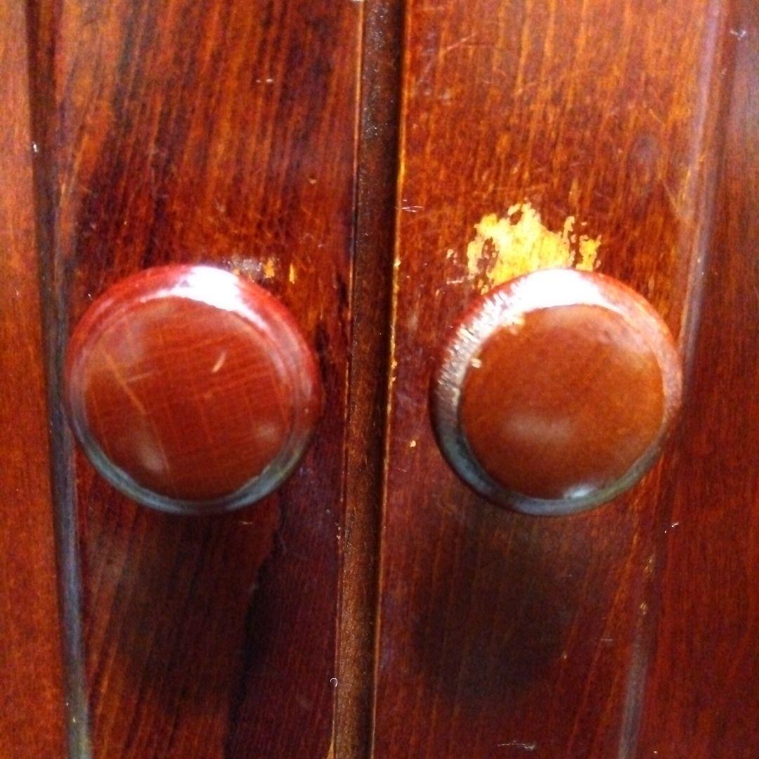 カリモク オールドカリモク 電話台 ファックス台 キャビネット