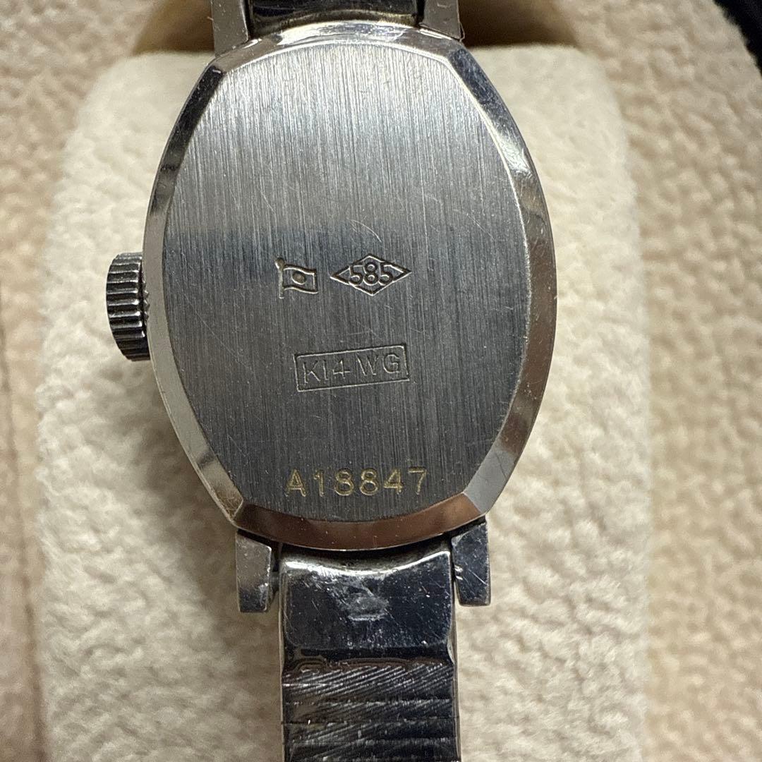 【中古品】 RADO ラドー エルフ 手巻き時計 レディース k14ＷＧ刻印