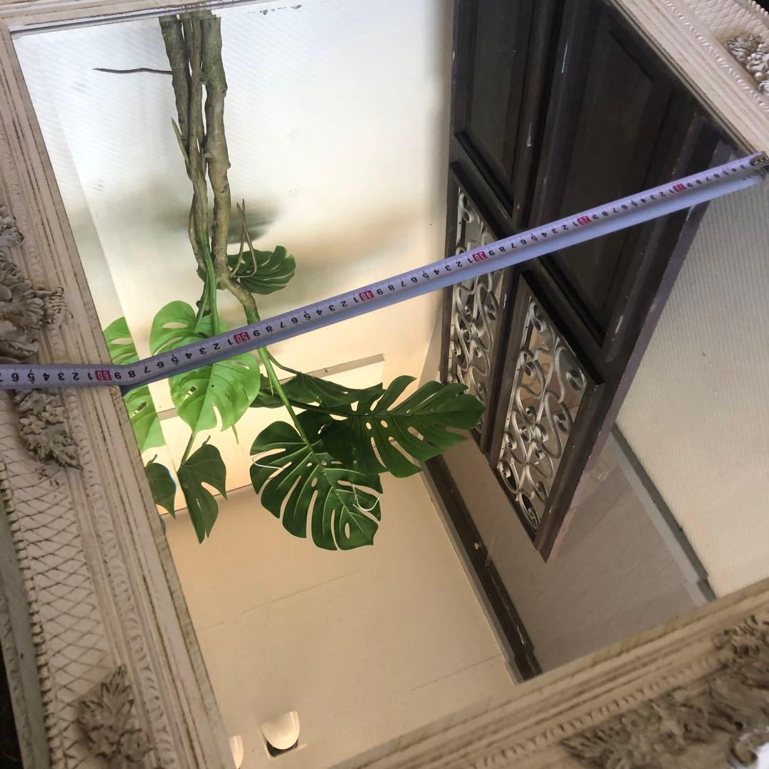 シャビーシック　壁掛けインテリア　ロココ調　壁掛けミラー　ヨーロピアン風　姫系