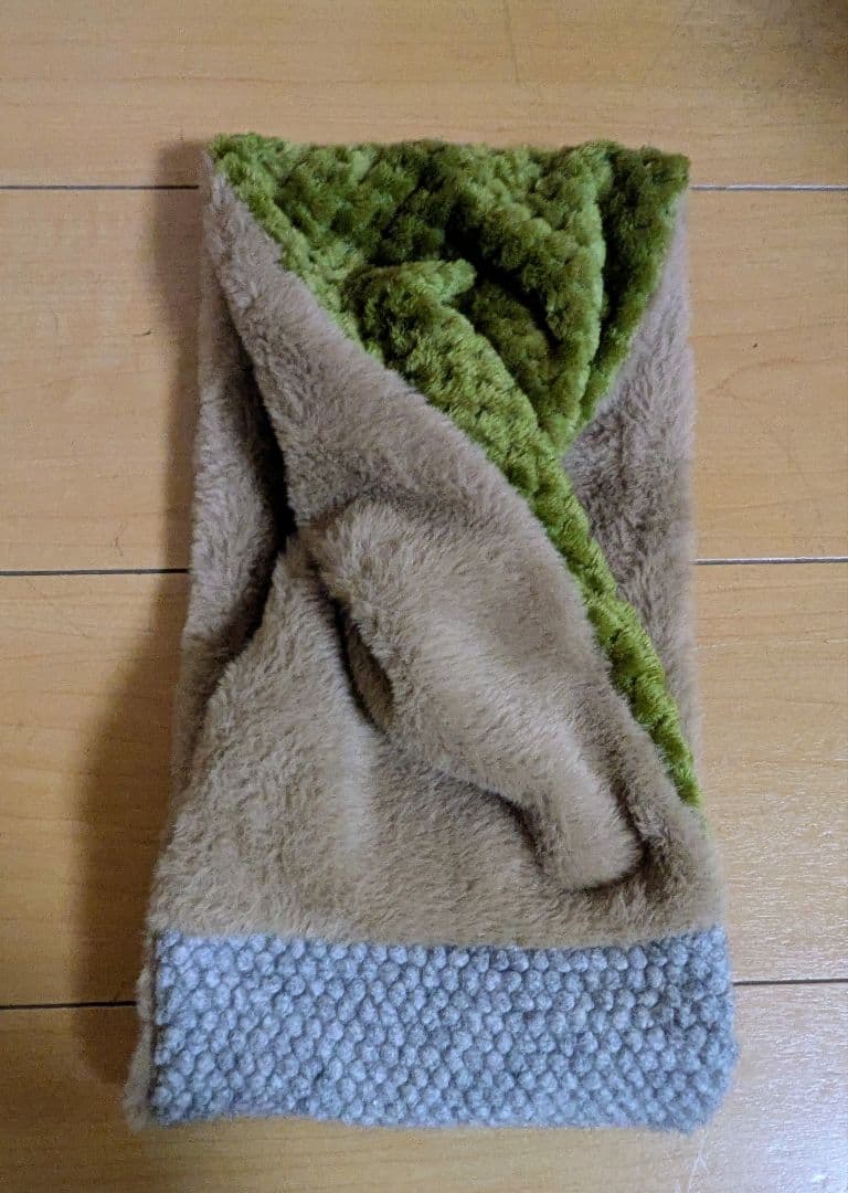 ミナペルホネン スヌード メッツァ イエロー ハンドメイド