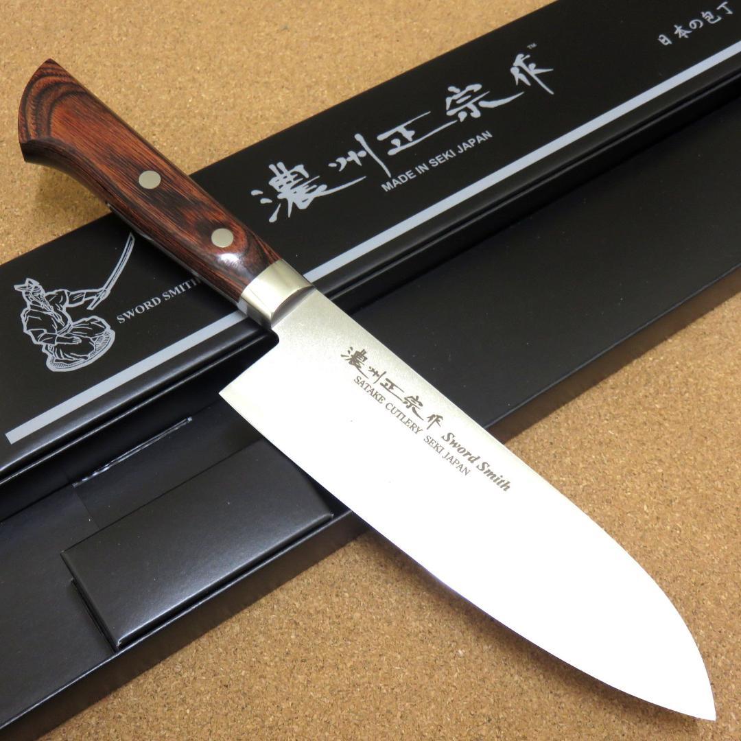 関の刃物 三徳包丁 170mm 濃州正宗作 三層鋼 割込 ステンレス鋼 両刃包丁