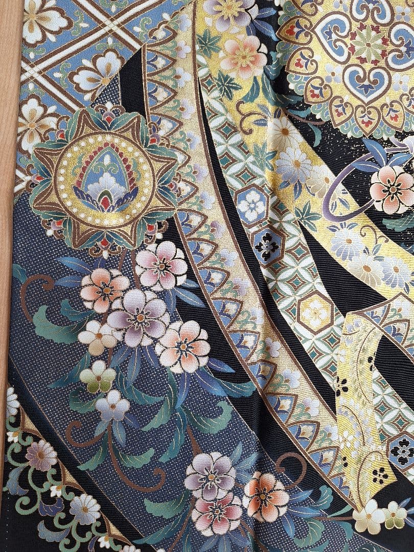 着物リメイクワンピース3697