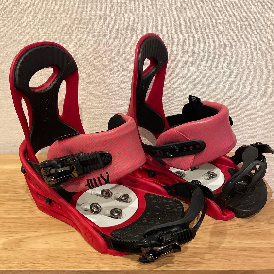 【美品】FLUX スノーボード ビンディング レッド
