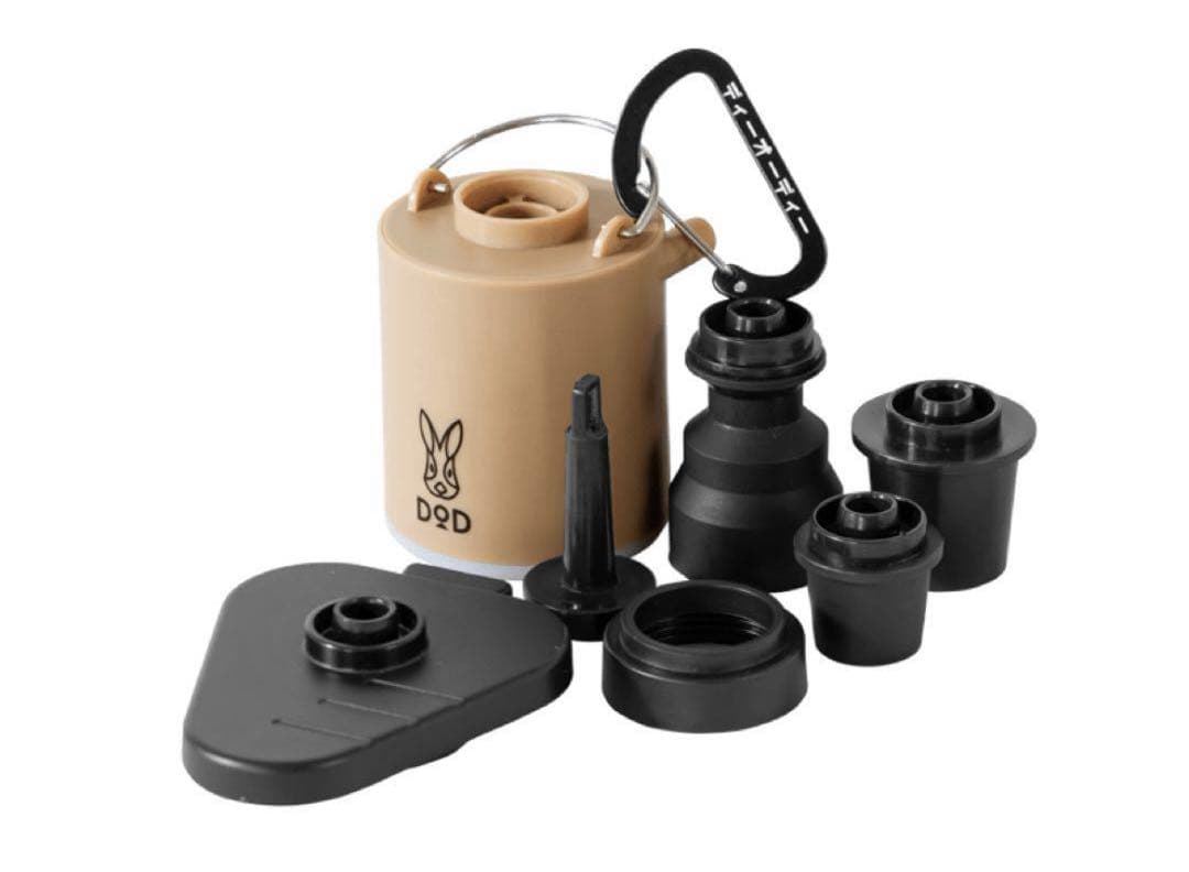 【美品】DOD ハンペンインザスカイ コット セット（枕/自動空気入れ）