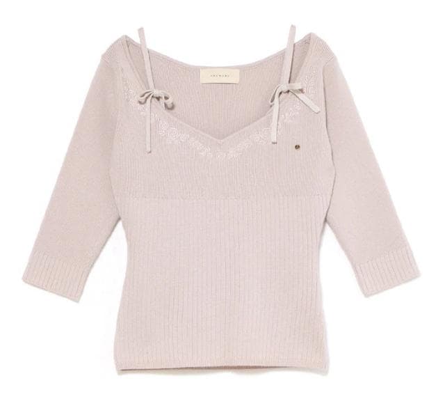 【タグ付き】andmary Bella embroidery set tops