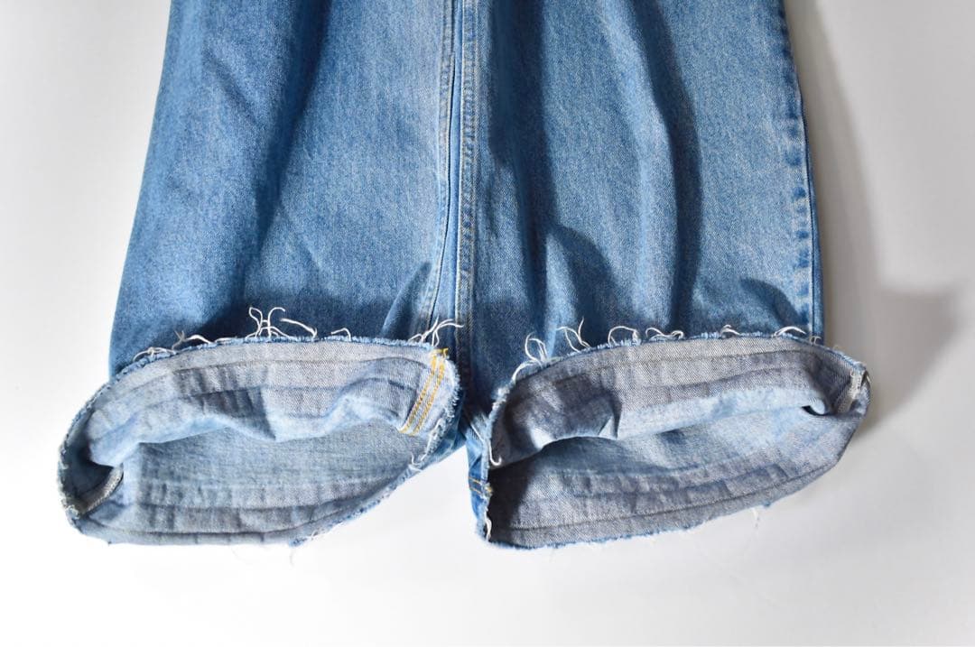 24SS超美品！完売DouDouデニムサロペット股上深め人気ブルーオールインワン