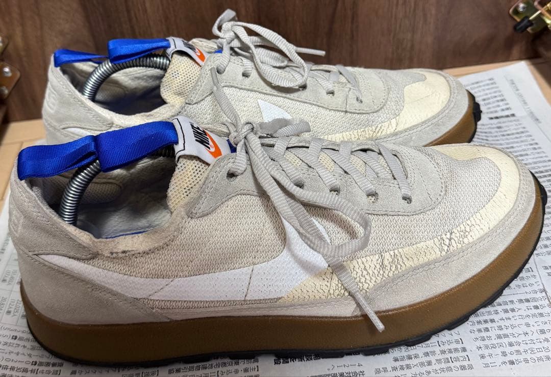 靴 Tom Sachs NikeCraft Beige