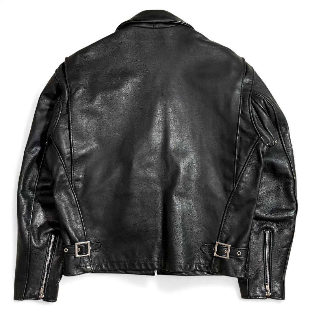 日本別注 ショット ライダースジャケット レザージャケット 襟付き 642