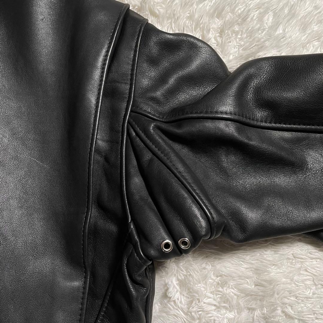 日本別注 ショット ライダースジャケット レザージャケット 襟付き 642