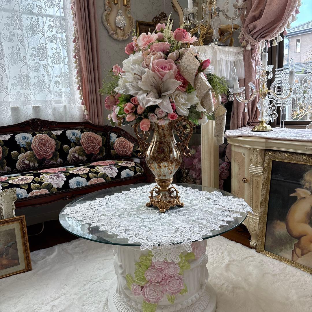 ロココ調 造花アレンジメント 特大サイズ ダブルフェイス