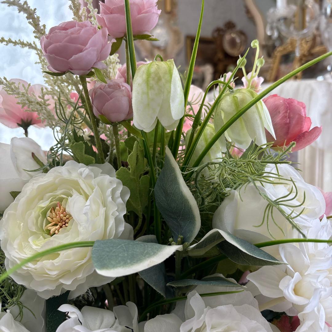 ロココ調 造花アレンジメント 特大サイズ ダブルフェイス