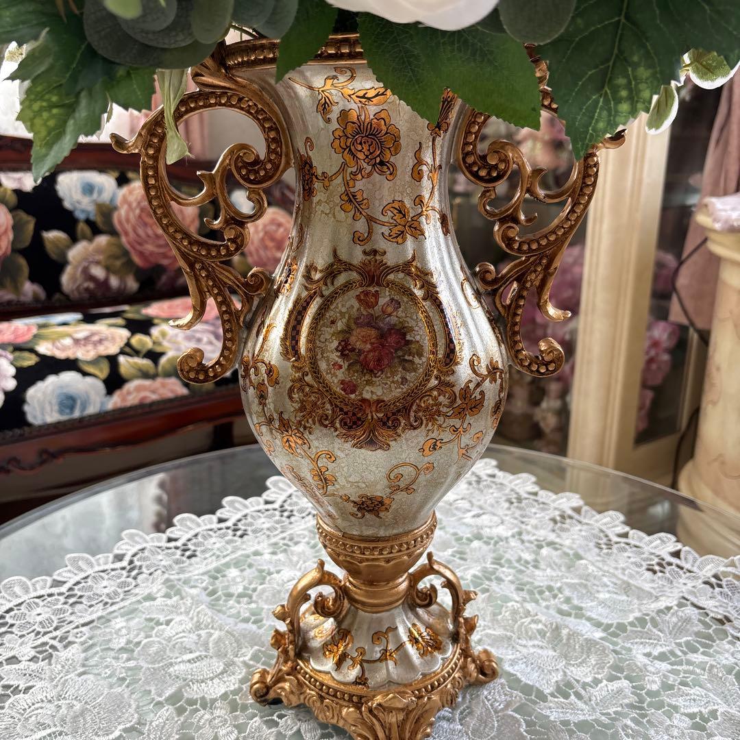 ロココ調 造花アレンジメント 特大サイズ ダブルフェイス