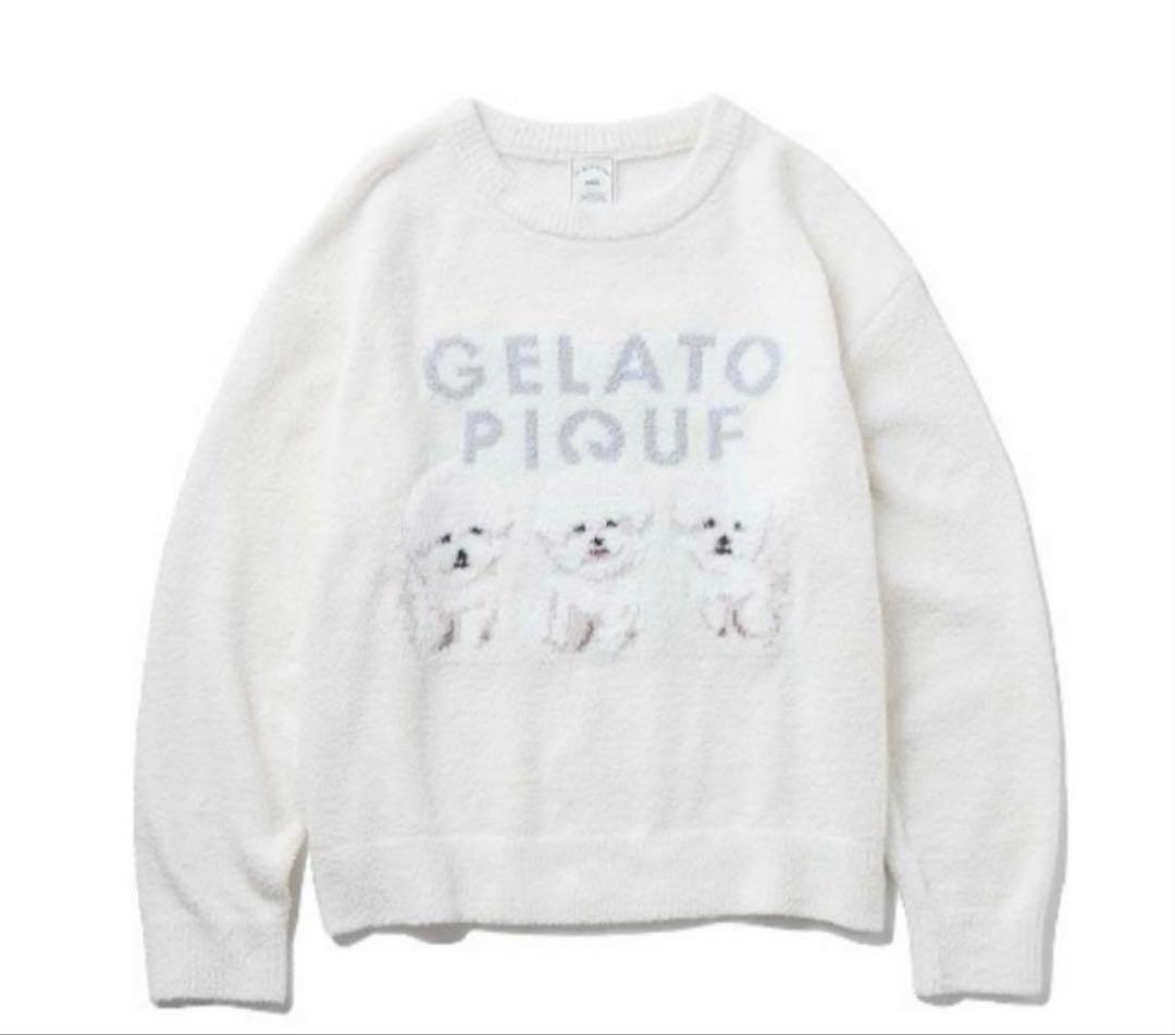 新品♡ジェラートピケ♡モチーフジャガードプルオーバー　ビションフリーゼ　今季