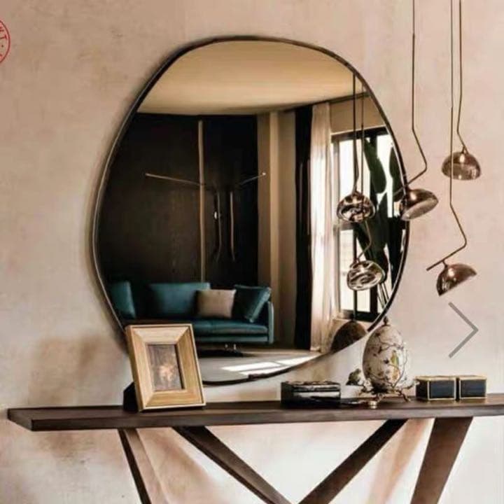 未使用　不規則アートミラー