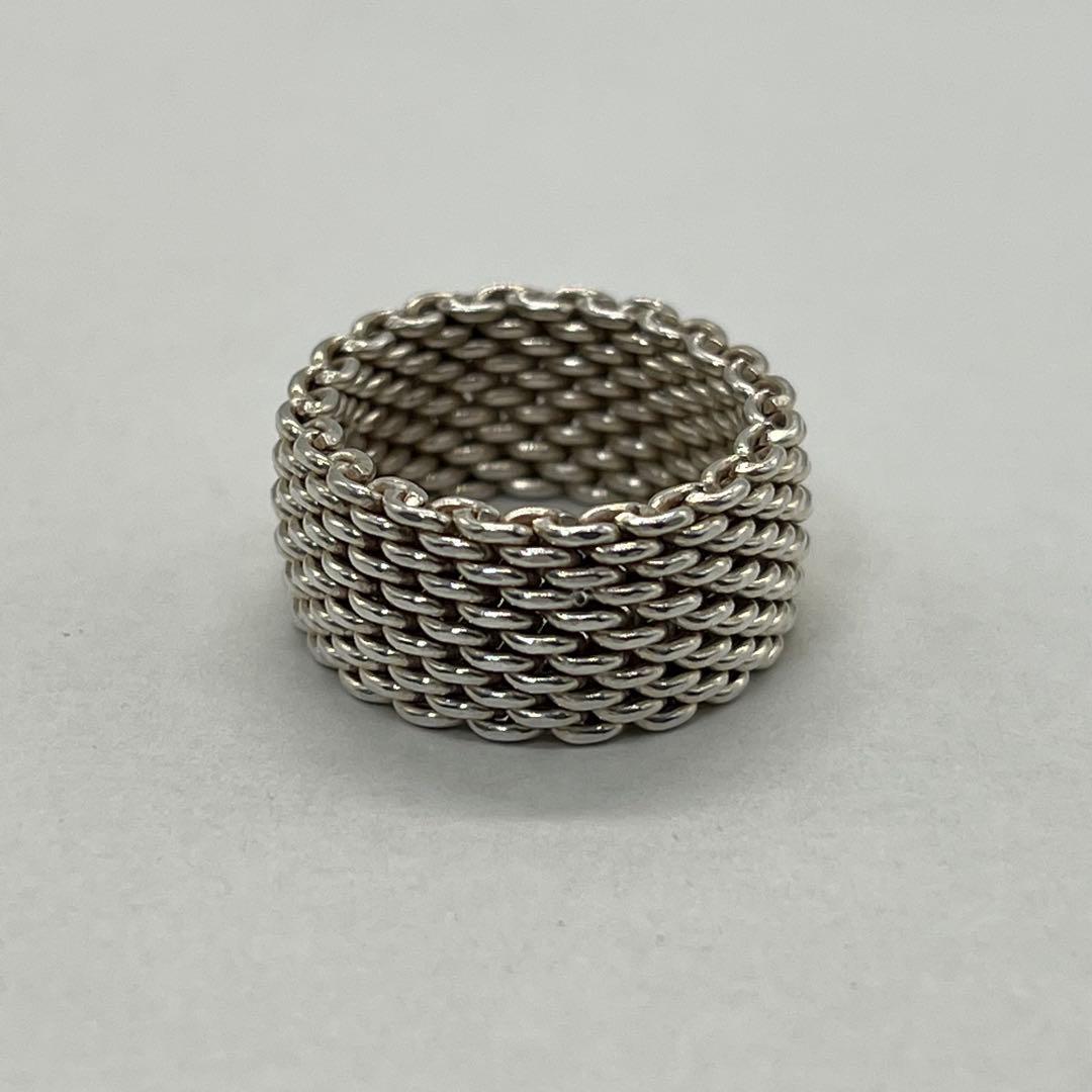 ティファニー TIFFANY サマセットリング 17号 メッシュ SV925