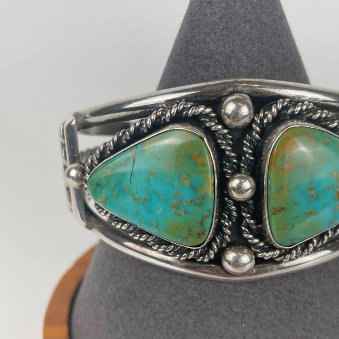 NAVAJO ナバホ M.Chavez vintage ターコイズバングル