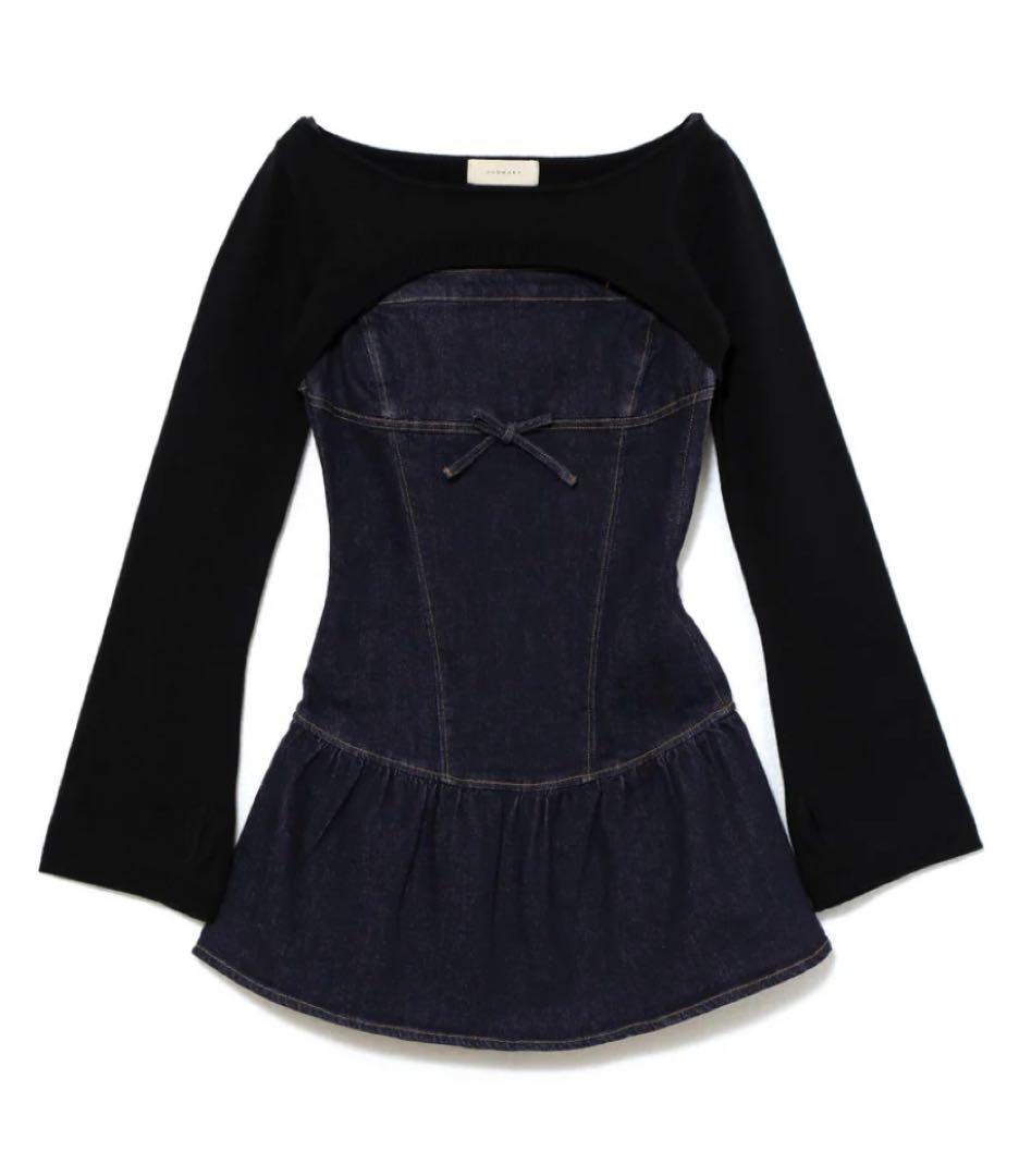 【最安値】Andmary Bonnie denim mini dress