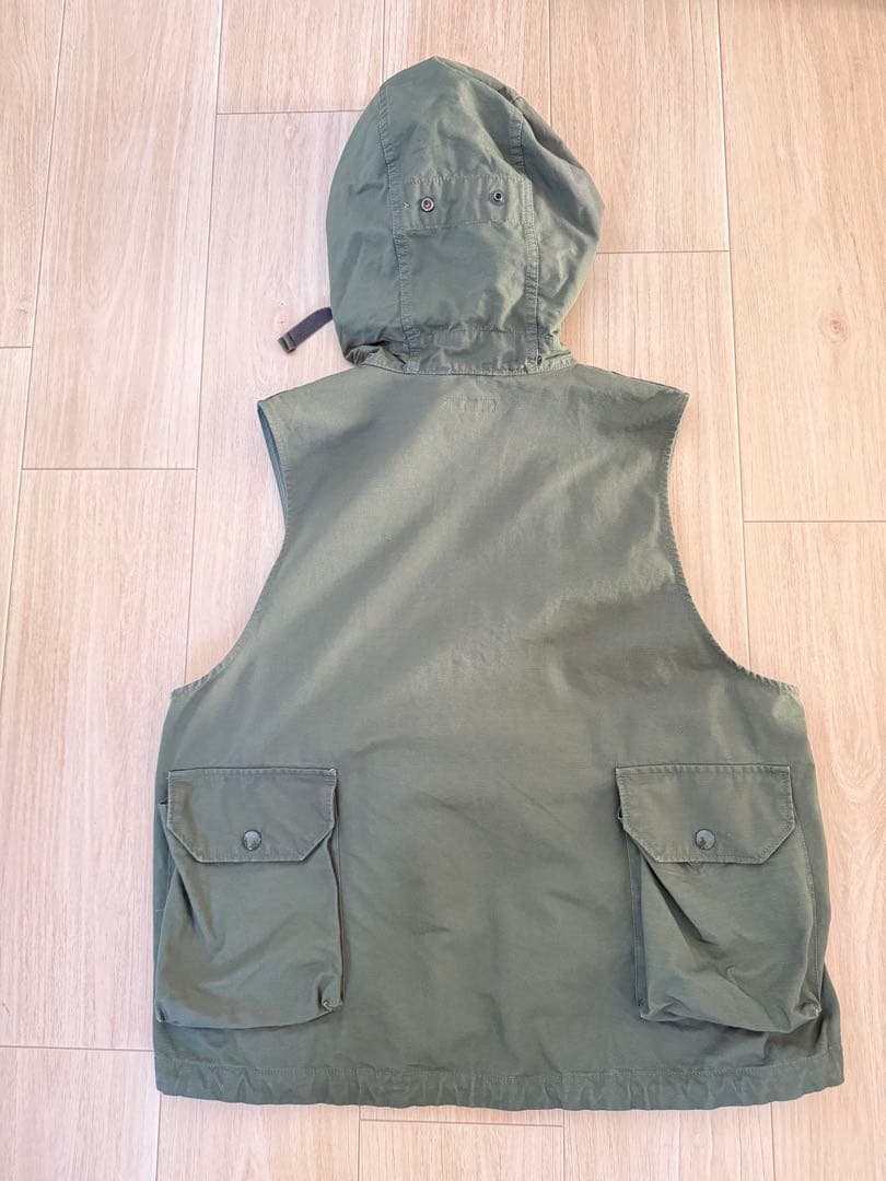 エンジニアードガーメンツ　フィールドベスト　コットンリップ　レイジ