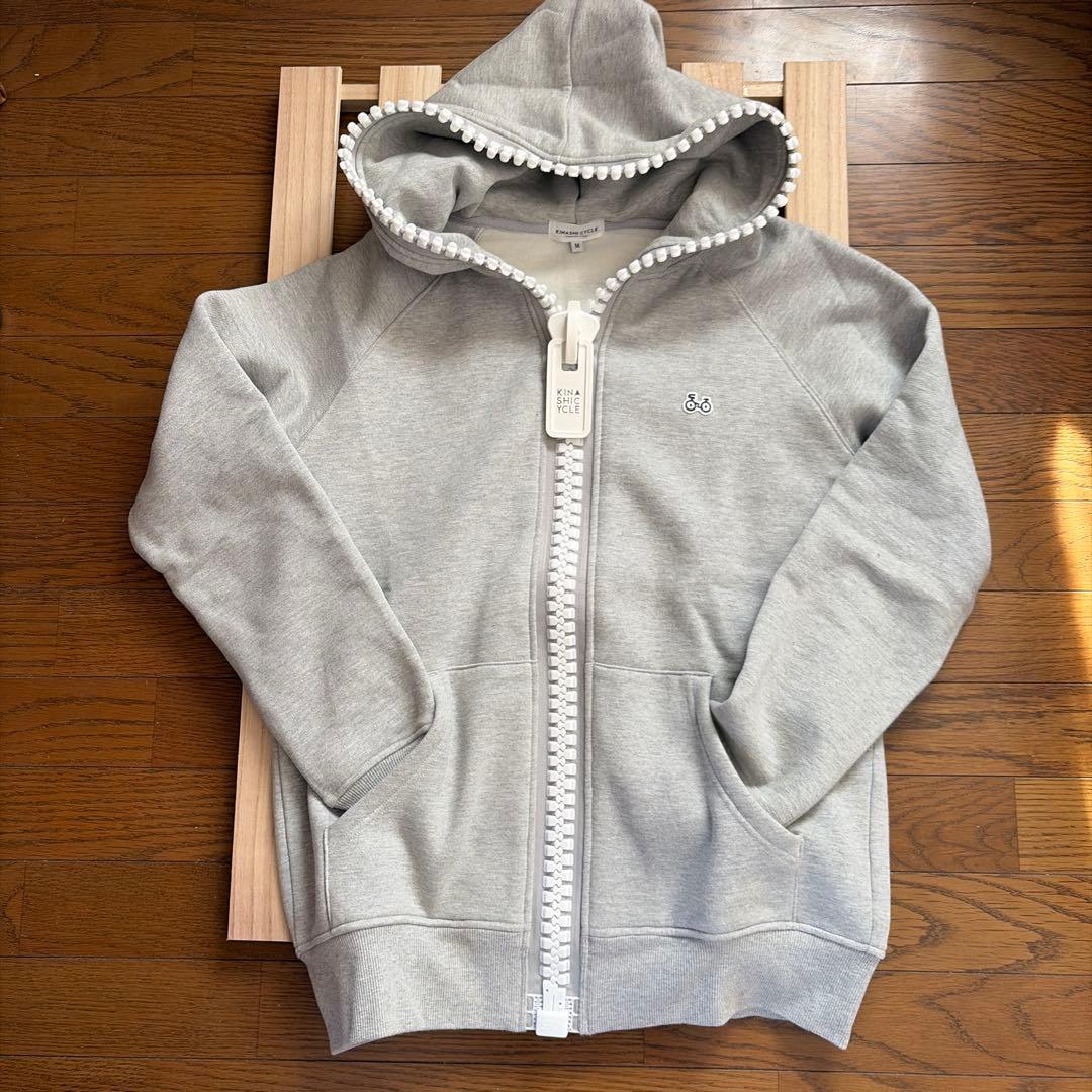 フルジップ肉厚パーカー 自転車ロゴ