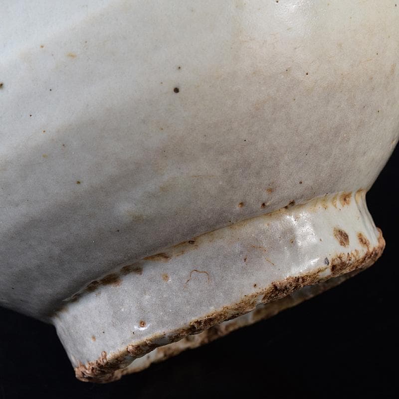 朝鮮美術　李朝　高麗白磁　茶碗　時代箱付　D　R8763