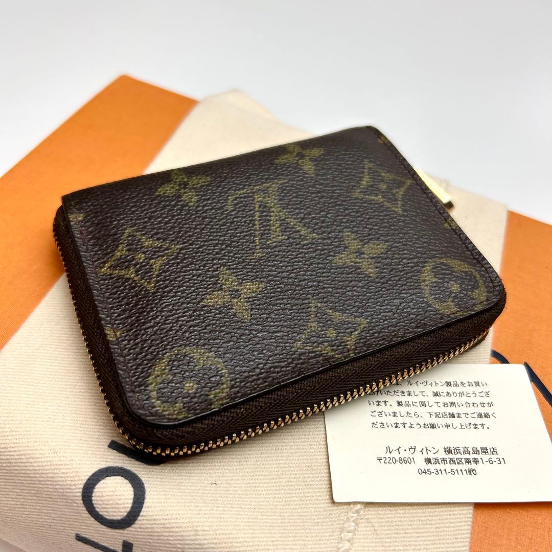 鑑定済 ルイヴィトン モノグラム ジッピーパース ミニ財布