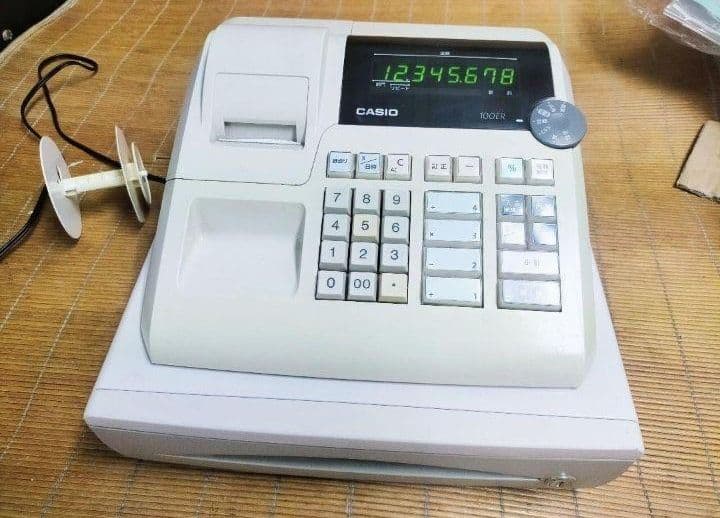 カシオレジスター　100ER　簡単便利特殊　送料込　077210