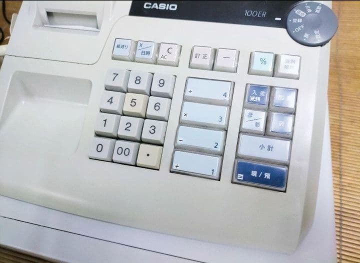 カシオレジスター　100ER　簡単便利特殊　送料込　077210