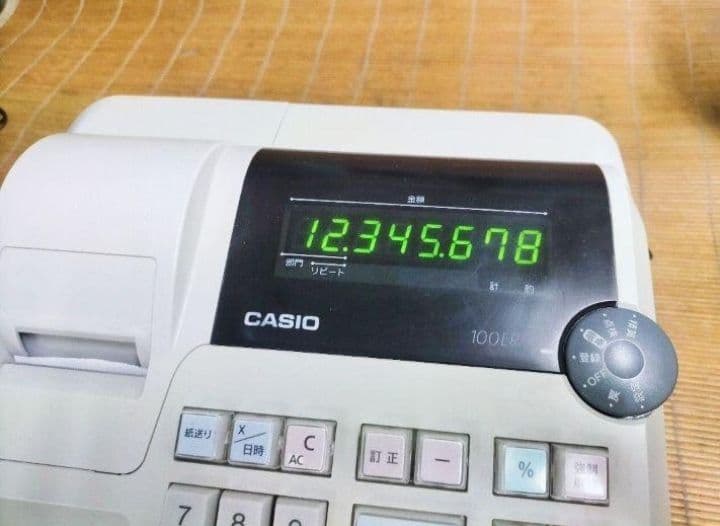 カシオレジスター　100ER　簡単便利特殊　送料込　077210