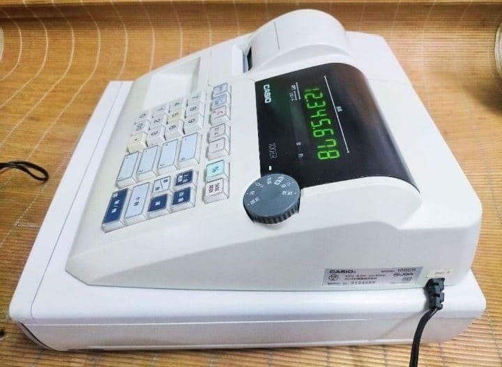 カシオレジスター　100ER　簡単便利特殊　送料込　077210