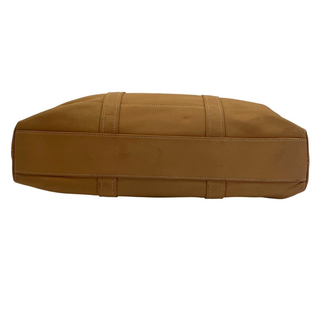 【上質】オールドコーチ レザートート キャメル A4収納可・軽量 ビジネス 肩掛