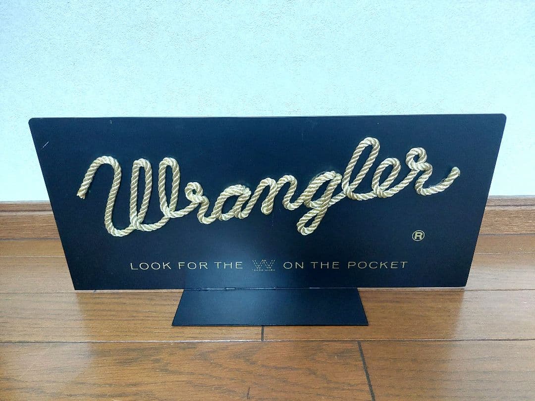 ラングラー【Wrangler】ロゴ鉄製 ディスプレイスタンド