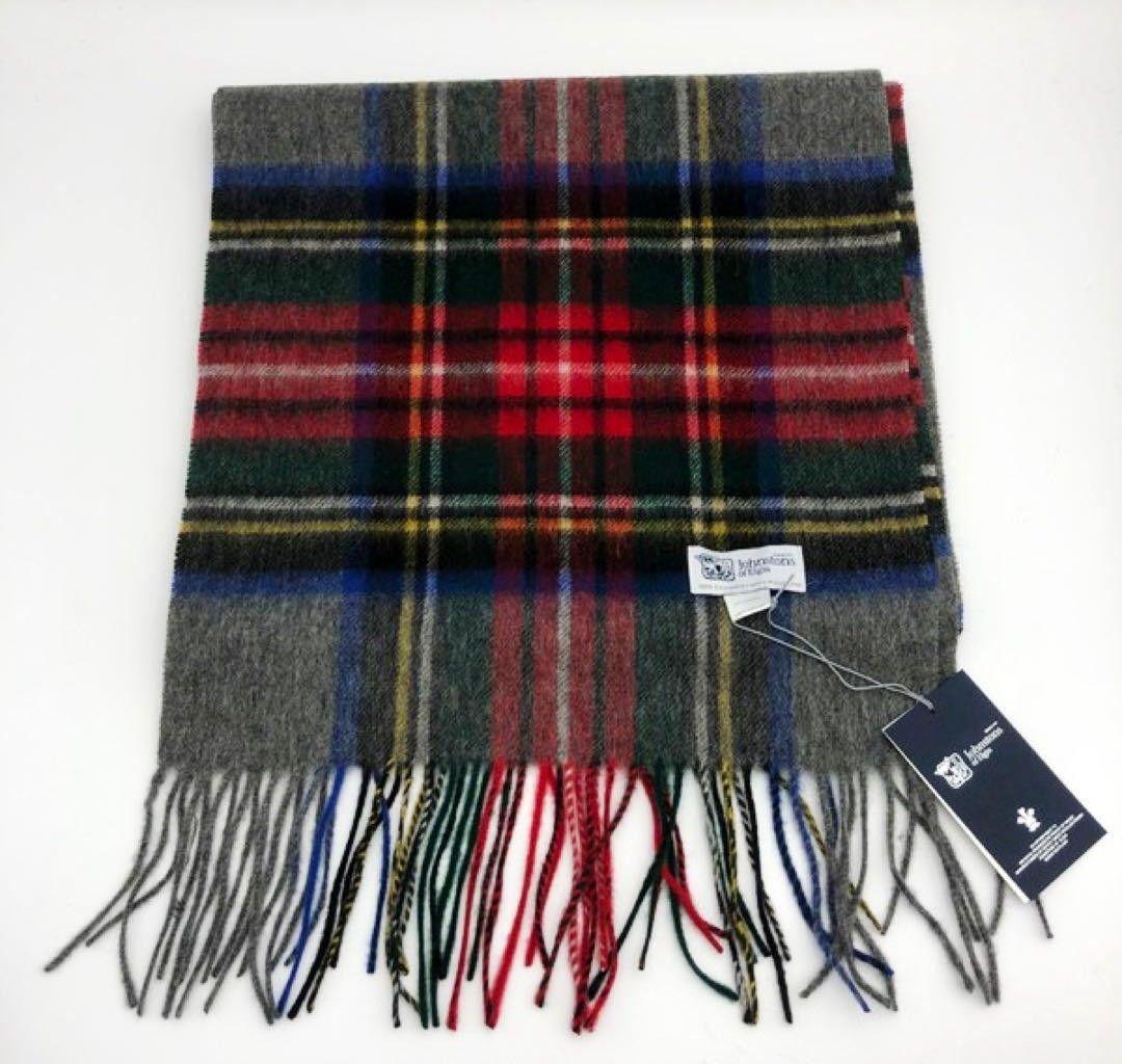 新品★Johnstons of Elgin カシミヤ マフラー