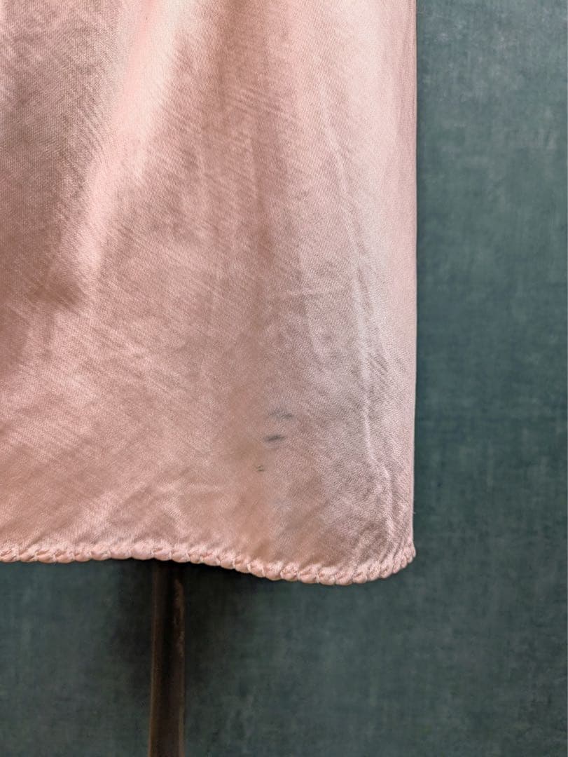 1940s Pink satin slip フランスヴィンテージ