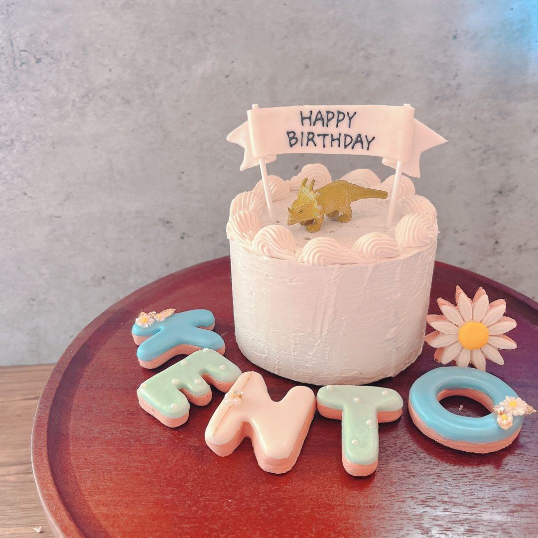 名前フェイクアイシングクッキーオーダーページ　クレイケーキ