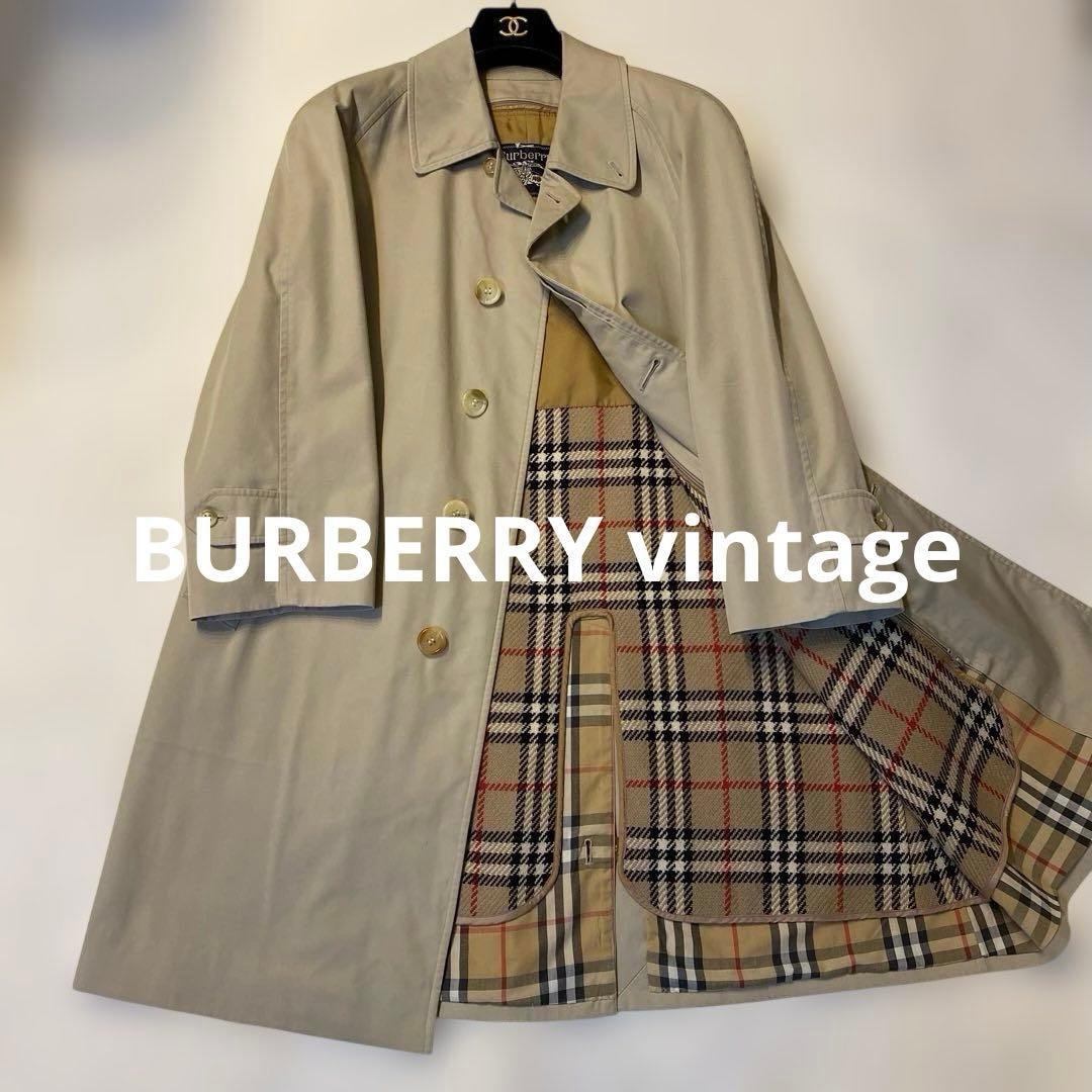 BURBERRY vintage ノバチェックステンカラーコート　ライナー付き