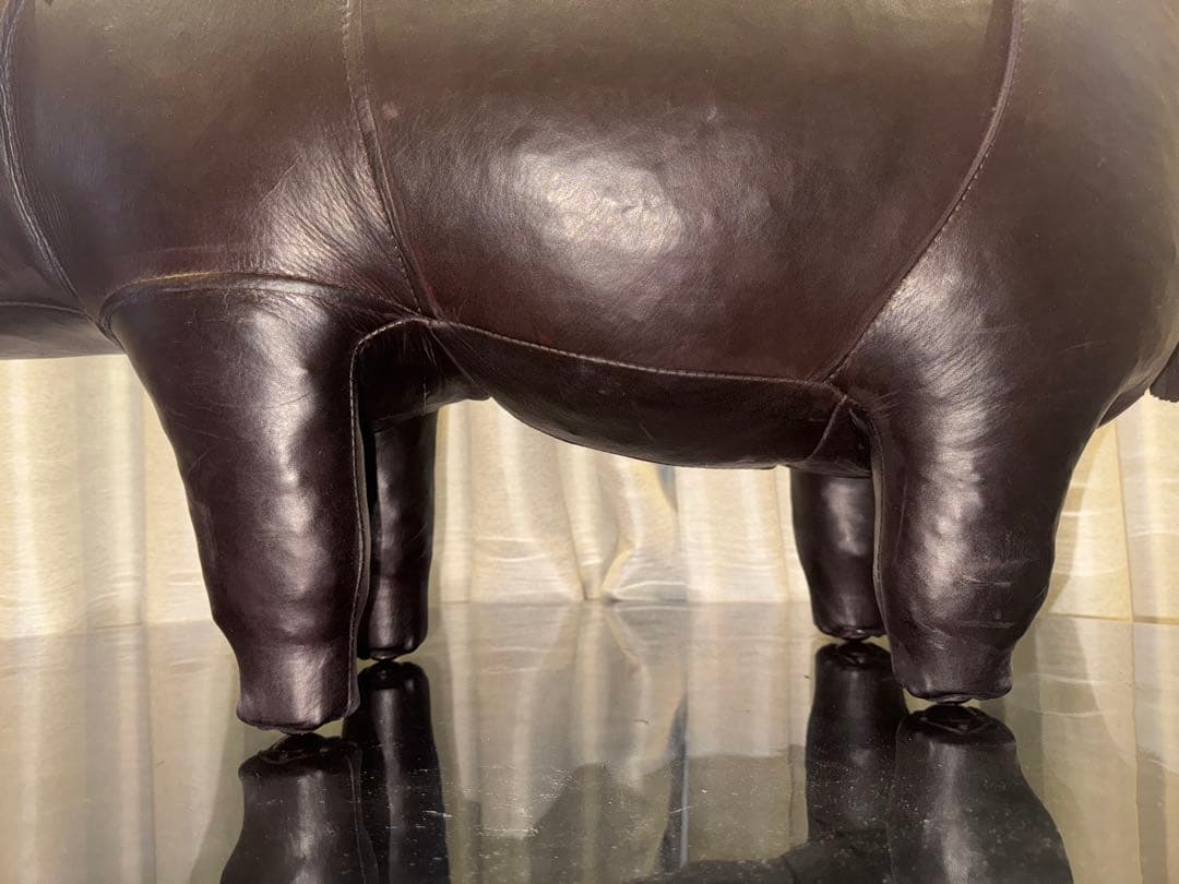 OMERSA レザー スツール サイ ミディアム オメルサ アバクロ オマーサ