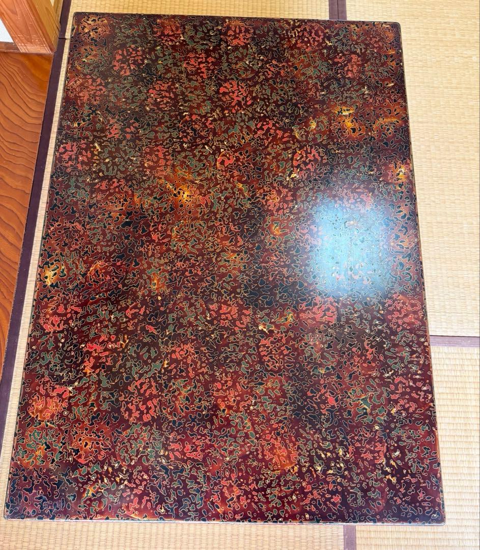 津軽塗　唐塗り　伝統工芸　座卓　ローテーブル 高級座卓　センターテーブル　唐塗