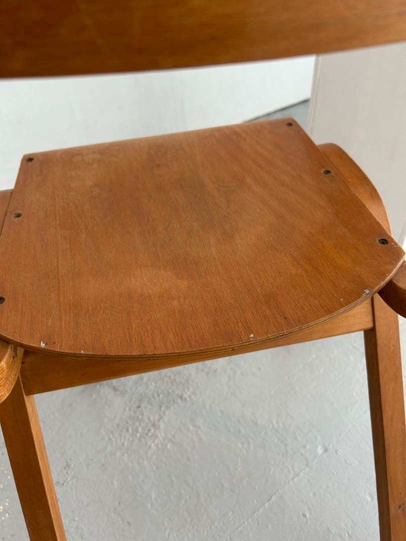 イギリス　学校の椅子　スクールチェア　木製　イングランド　チェア　ビンテージ