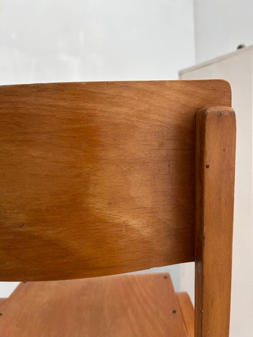 イギリス　学校の椅子　スクールチェア　木製　イングランド　チェア　ビンテージ