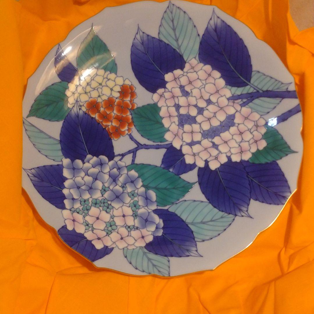 香蘭社 紫陽花 飾り皿