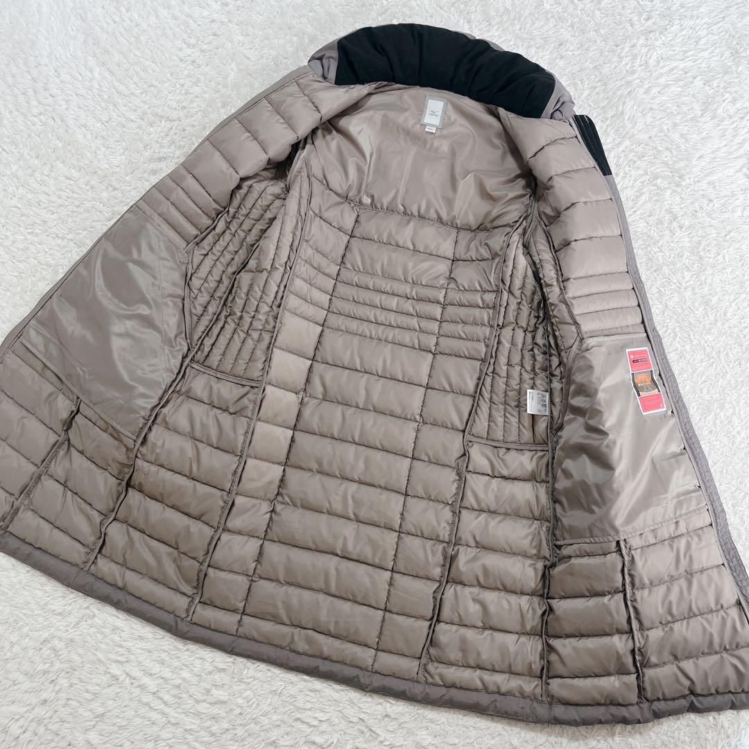 ほぼ未使用✨MIZUNO 洗えてあったか ブレスサーモロングコート グレー