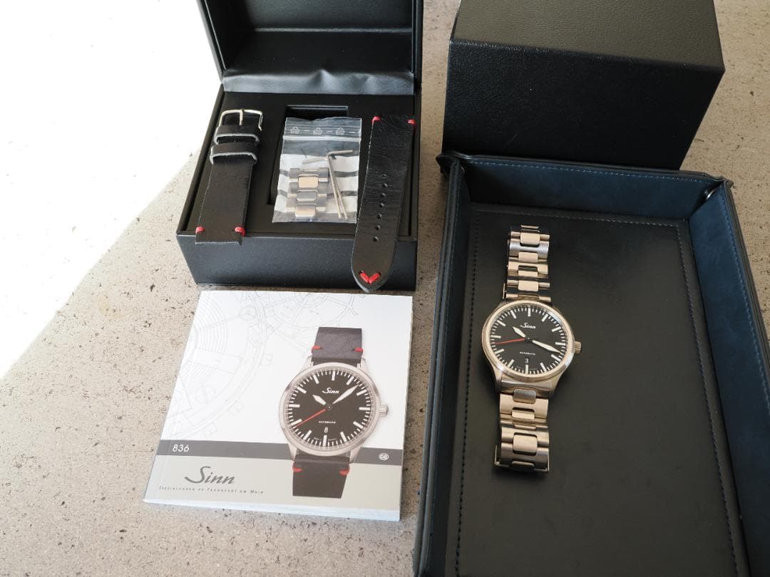 未使用ベルト、保証書付き！ジン Sinn 836