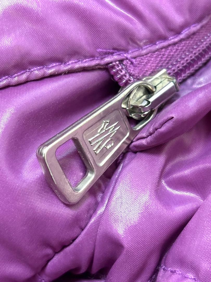 MONCLER モンクレール　パープル ダウンジャケット サイズ00