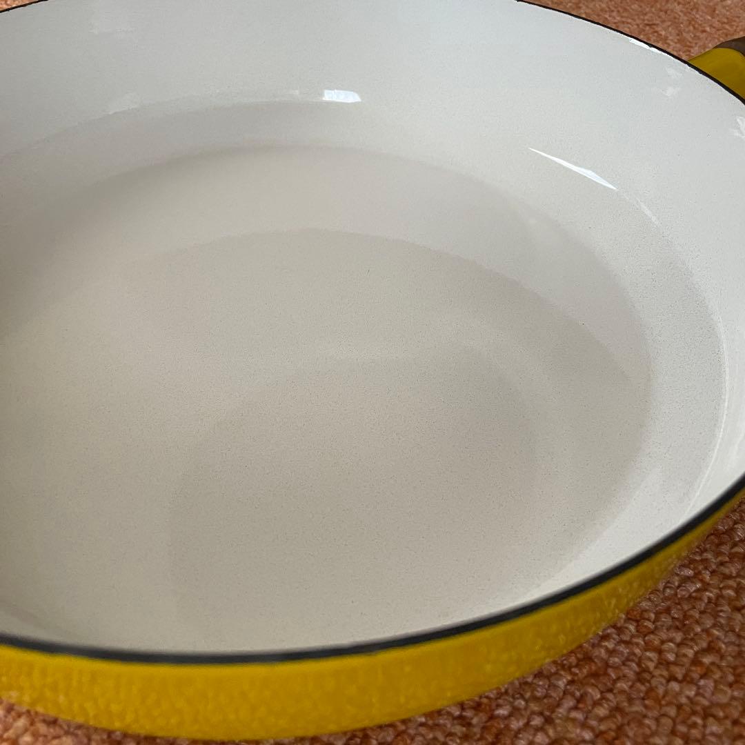 vintage DANSK◼︎イエロー◼︎木製ハンドル30cmフライパン◼︎美品