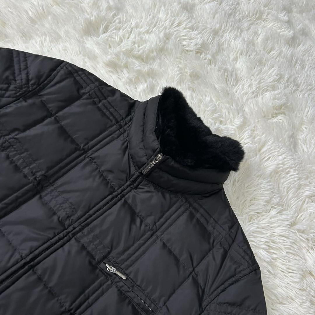 【極美品/M】バーバリーブラックレーベル ダウンジャケット キルティング 黒