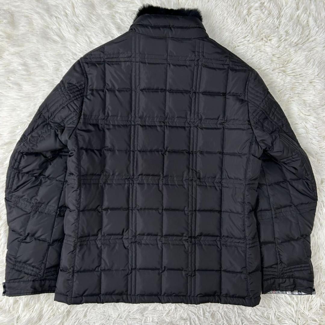 【極美品/M】バーバリーブラックレーベル ダウンジャケット キルティング 黒