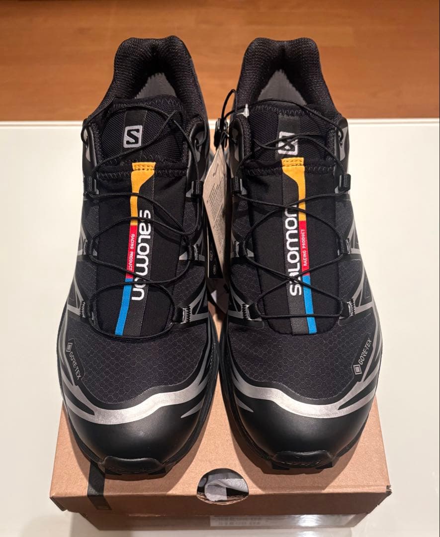 【新品】サロモンXT-6 GTX Black×Silver☆ノベルティ付き☆8H