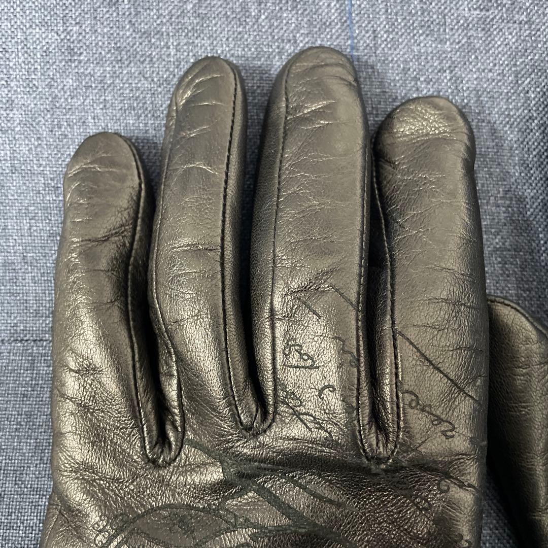 Berluti ベルルッティ　ダークグレー レザー手袋