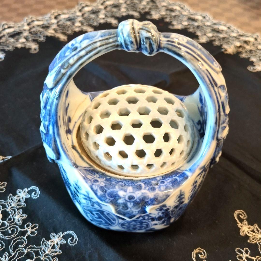 香炉　三川内焼　伝統工芸品　　　茶道　献上品