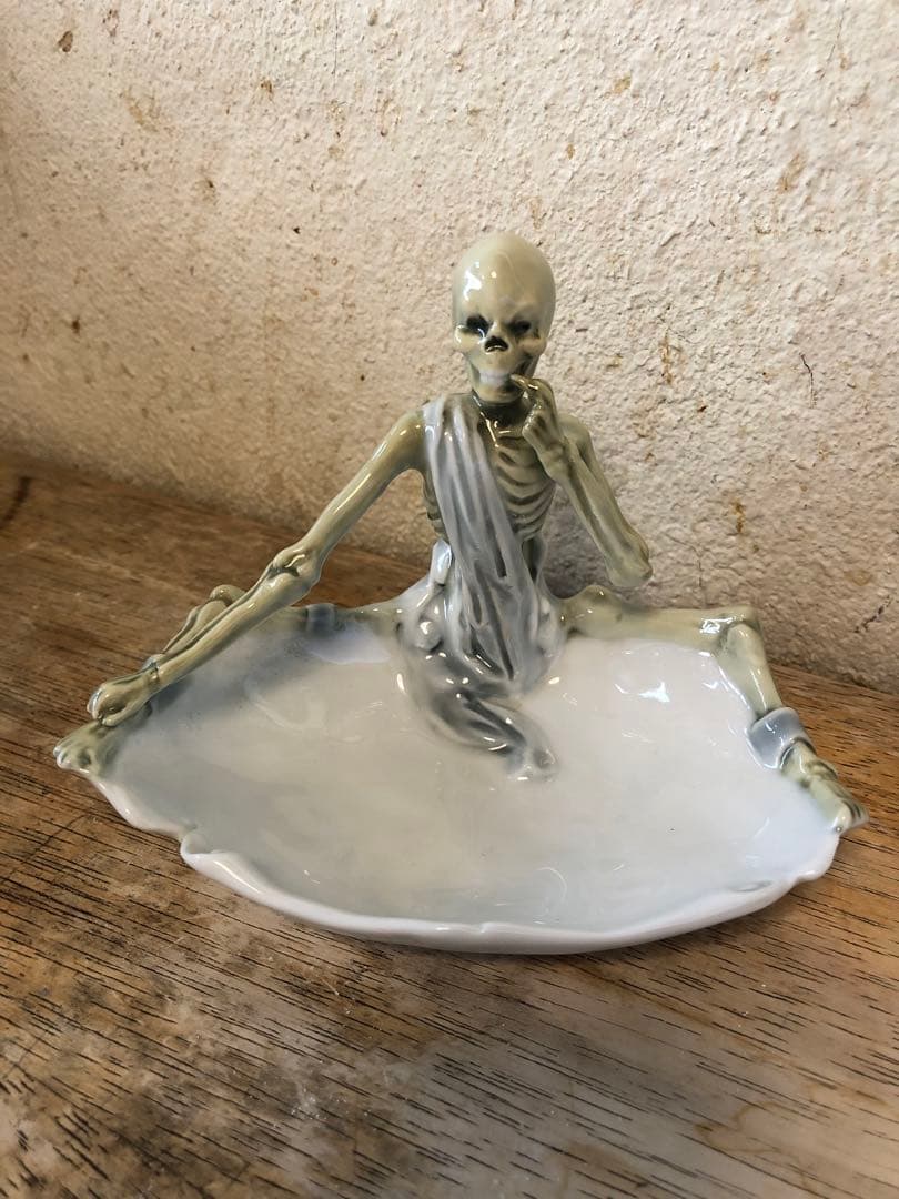 ビンテージ　スカル　髑髏　骸骨　ハロウィン　ミッドセンチュリー レトロ　死神